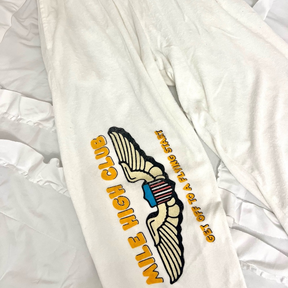 Kids White High Club Bottoms